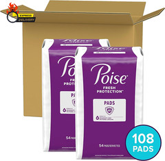 Incontinence Pads & Postpartum Incontinence Pads, 4 Drop Moderate Absorbency, Lo