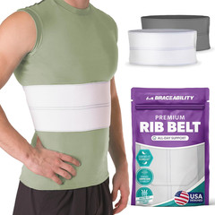 Braceability Broken Rib Brace for Men and Women – Rib Protector Compression Wrap