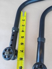 Quickie Wheelchair ANTI TIP TIPPERS WHEELS Wheelie Bars Parts Used Qxi 2 Nitrum