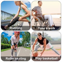 Knee Brace Undersleeve Patella Compression Breathable Leg Sleeve 8 PCS