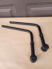 Quickie Wheelchair ANTI TIP TIPPERS WHEELS Wheelie Bars Parts Used Qxi 2 Nitrum