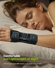 Wrist Brace Ergonomic 3 Metal Hand Splint Breathable Right Hand Men Women M Size