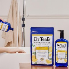 Dr Teal’S Dr Teals Foaming Bath Pure Epsom Salt Prebiotic Lemon Oils 34 Fl Oz