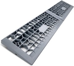 Modular Threshold Ramp for Doorways Indoor Solid 3000Lb Capacity Two Piece Set