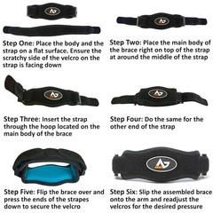 AetherGear Tennis Elbow Brace – Forearm Brace Support Band with Compression P…