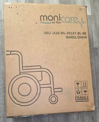 MoNIBloom Wheelchairs for Adults Swing-Away Foot Rest and Parking Brake Folding