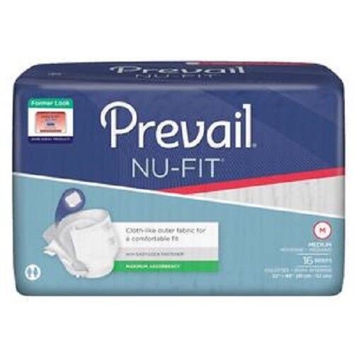 Prevail Nu-Fit Adult Briefs – Pack of 16 (NU-012/1)