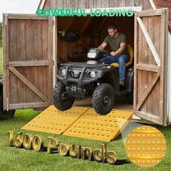 29″ x 48″ Shed Ramps 1800 LB Capacity Alloy Loading Dock Ramp for Garages, Barns