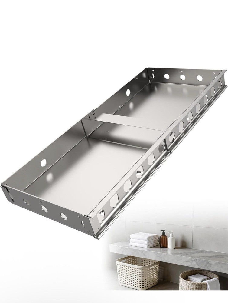 Floating Shower Bench – Adjustable, Pre-Formed Rectangular Shower Bench