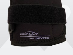 DonJoy Adult Black Deluxe Hinged Open Popliteal Knee Wrap Brace w/Drytex Size Lg