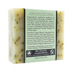 Plantlife Peppermint 3-Pack Bar Soap – Moisturizing And Soothing Soap For Your