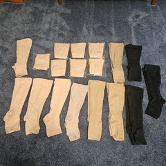Lot 18 Pairs Plus Size 3XL COMPRESSION Diabetic Stockings New & Other – Open Toe