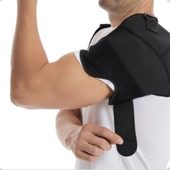 Double Shoulder Support Brace Torn Rotator Cuff Compression Sleeve Pain Relief