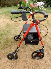 Zenart Mobility Rollator Walker for Seniors Adult with Adjustable Seat, 10″ W