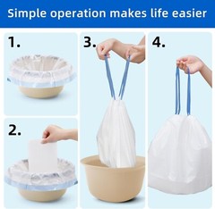25 or 50 Pack Bedside Commode Liners with 25 or 50 Pack Super Absorbent Pad