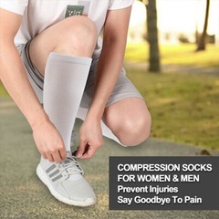 Knee High Compression Stockings, Firm Support 30-40 mmHg Medical Socks Women Men