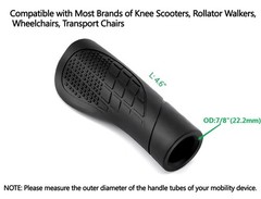 2 Pcs Knee Scooter Hand Grips, Knee Scooter Accessories, Replacement Hand Gri…