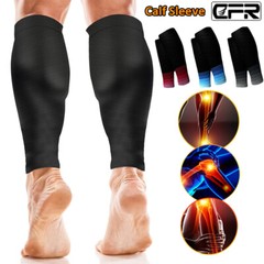 Pair Sport Calf Brace Sleeve Support Shin Splints Leg Compression Socks Running