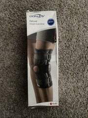 Donjoy DRYTEX Adult XL Black DELUXE HINGED KNEE WRAP 81-07588