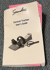 Saunder Cervical Neck Traction Home Trac Deluxe Device W/Case, Box & Manual