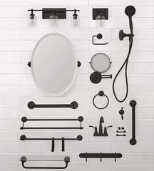 Better Homes & Gardens 16″ ADA Bathroom Grab Bar, Oil Rubbed Bronze
