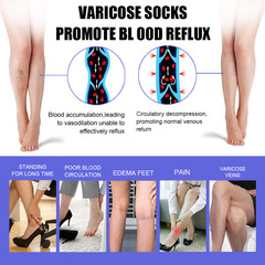 Belly Pregnant Socks Stockings Compression Pantyhose for Women 30-40 mmHg US