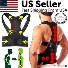 Magnetic Posture Corrector Back Shoulder Support Brace Belt for Men Women