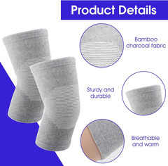 Bamboo Knee Sleeve, Elastic Compression Knee Brace Breathable Knees Pads Leg Sle
