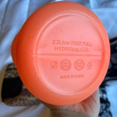 Hydrojug 73oz orange/peach
