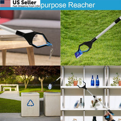 Grabber Reacher Tool, 32″ Grabbers for Elderly, 1 Count (Pack of 1), Blue