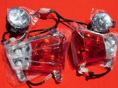 GATSBY VINTAGE SCOOTER HEADLIGHTS AND REAR LIGHTING MODULE LED HARNESS LTT-088!