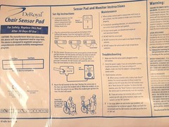 DeRoyal Weight-Sensitive Chair Sensor Lot Of 2 Pads 15″ x 10″ New Sealed