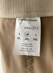 Post-Surgical Recovery Compression Girdle Shorts Zipper Beige Tan Women’s M