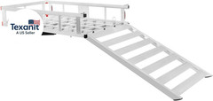 Hitch Cargo Carrier, 50″X29.5″ Aluminum Wheelchair Scooter Mobility Carrier with