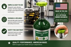 Medical Oxygen Tank / Cylinder Knob / Wrench Multi Colors CGA 870 Green