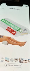 ComfiFit Foam Bolster Cushion Sealed in plastic with zippered cover removeable.