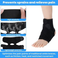 2× Adjustable Strap Sports Ankle Brace Breathable Compression Wrap Ankle Support