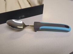 Adaptive Silverware 4 Pc For Elderly Arthritis Medium Weight 3.35 oz- Bunmo