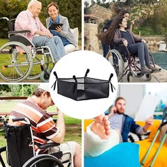 Wheelchair Underneath Bag 600D Oxford Cloth Movable Under Seat Basket For
