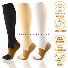 Plus Size Compression Socks Wide Calf 15-20mmHg 3/6 Pairs Graduated Compression