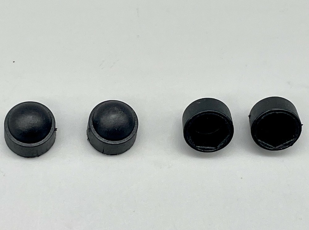 Nut End Caps, 4 Pack, Rollator Parts for the Carex Steel Rolling Walker, NEW