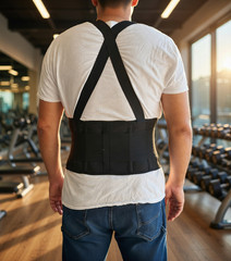 Adjustable Work Back Brace Support Belt Lower Lumbar / Heavy Duty Lifting
