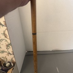 Vintage Brass Duck Mallard Head Wood Cane Walking Stick 34.5” pre owned
