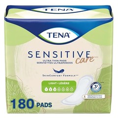 Tena Sensitive Care Ultra Thin Regular Adult Incontinence Pads, 180 Count
