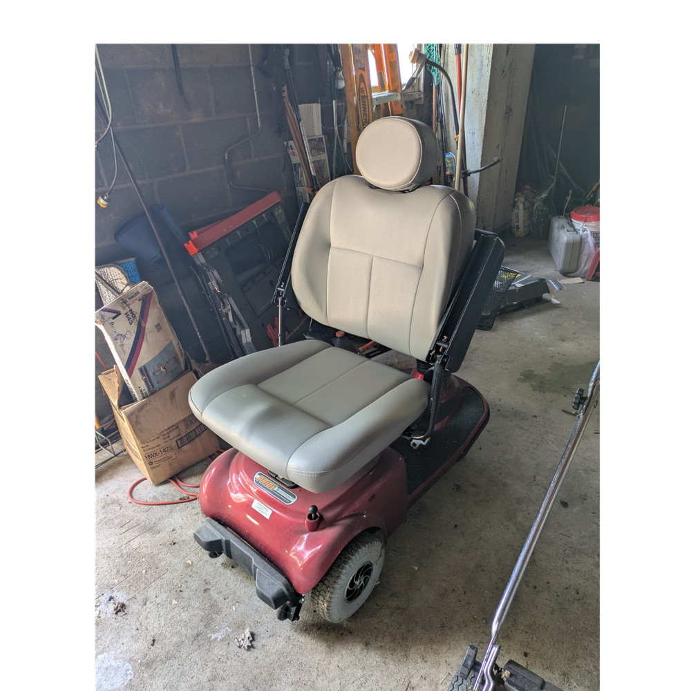 Pride Red 4-Wheel Mobility Scooter w/ Swivel Seat & LED Headlight