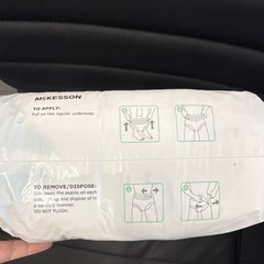 McKesson Ultra Underwear Incontinence Pants L Heavy 18 Ct White Disposable