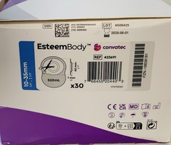 30 ConvaTec EsteemBody #423691 Closed Cut To Fit Pouches 1BX/30EA