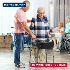 ZHCHG Walker Basket for Seniors, Walker Accessories, Folding Walker Bag with Lar