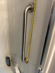 Shower 25 in. Bar Smooth Grip Brushed Nickel Holds Up To 400 lb Excellent