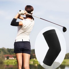 uxcell Elbow Compression Sleeve (1 Pair), Brace 8.5 x 3.5 inches, Black